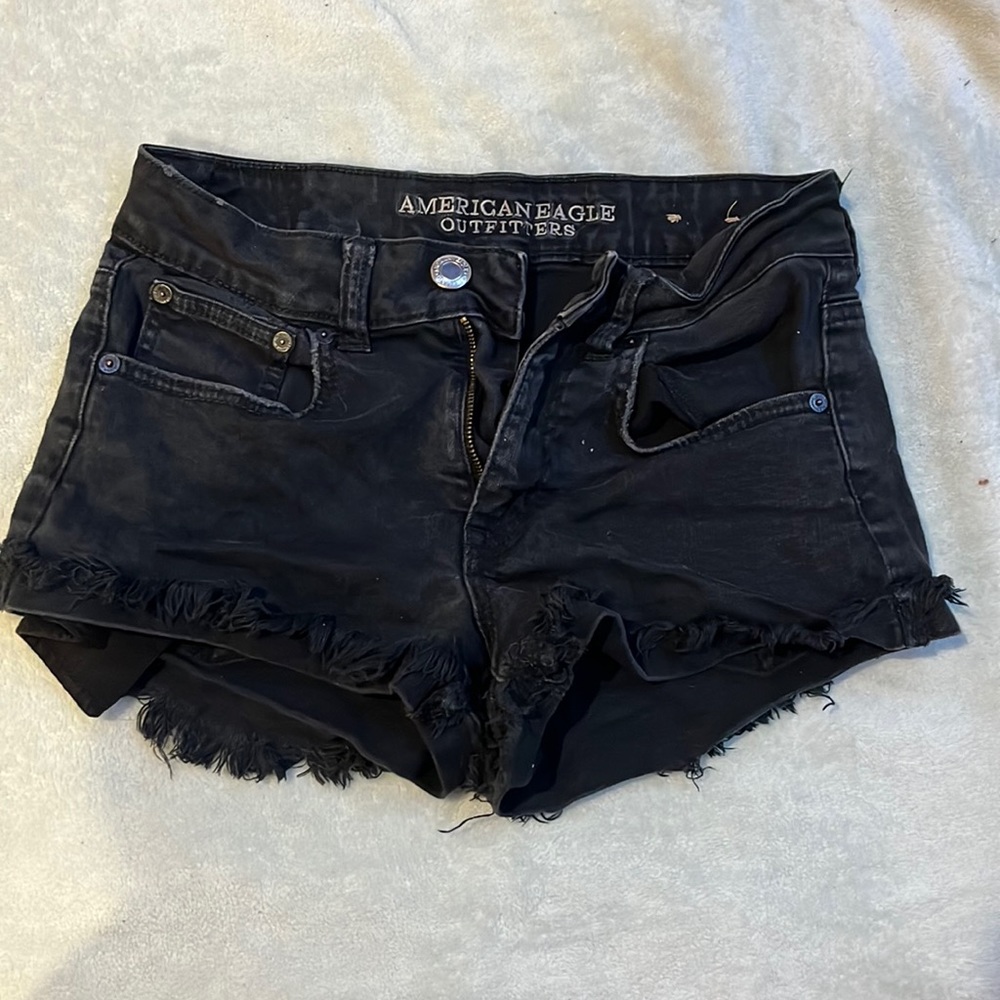 Ripped Black Shorts 🥀🖤